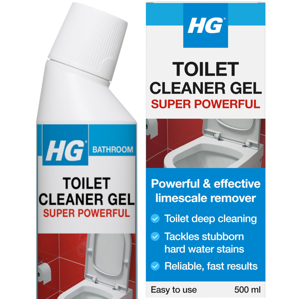 Hg Toilet Cleaner Gel Super Powerful Limescale Stain Remover – 500Ml