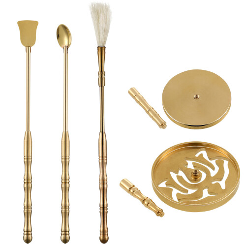 25St Gouden Messing Wierook Set Voor -Je-Eigen Wierook Thuis