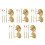 25St Gouden Messing Wierook Set Voor -Je-Eigen Wierook Thuis 7