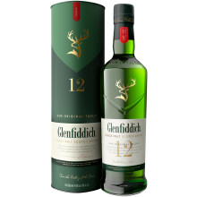 GLENFIDDICH 12 Year Old Single Malt Scotch Whisky, 70cl