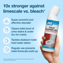 HG Toilet Cleaner Gel Super Powerful Limescale Stain Remover – 500ml