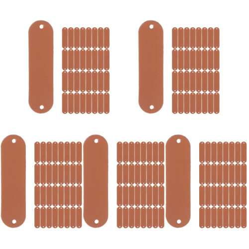 500Pcs Chocolate Tags for DIY Crochet Clothes Sewing Labels 2