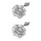 4St Bloem Schoenaccessoires Clips Van Satijn Dames 5