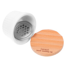 2St White Ceramic Brush Cup Voor Reiniging En Manicure Thuisset