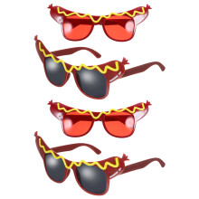 12St Opvallende Hotdog Bril Party Fun Comfortabel En Lichtgewicht