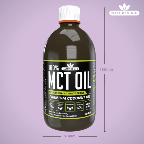 Natures Aid Natures Aid 100% MCT Oil 500ml 2