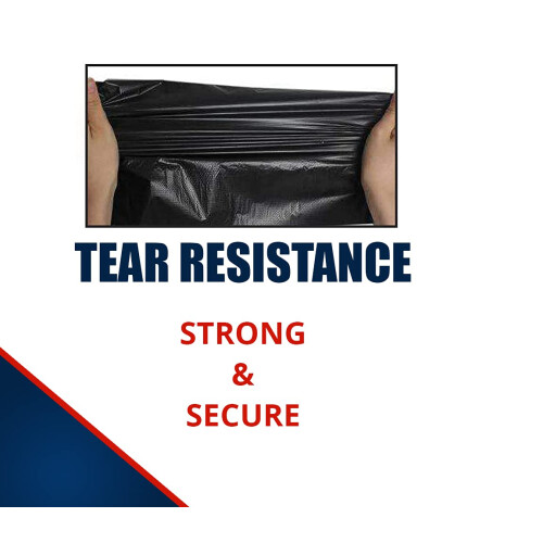 200 Heavy Duty Black Bin Liners Refuse Sacks Bin Bag Rolls - Made in Britain 1