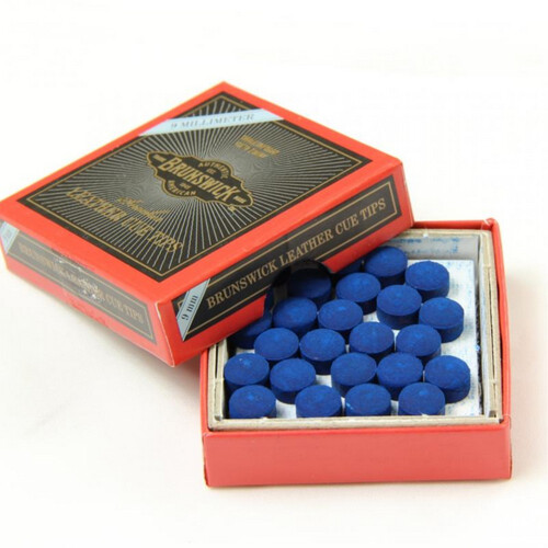 Brunswick Leather Pool Cue Tips (Pack of 50)