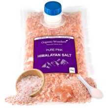 Pure Pink Himalayan Salt Coarse 1kg 84 Essential Trace Minerals PREMIUM U