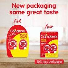 Canderel Sweetener Tablets 2x400 Zero Calorie Sweetener Sugar Free a