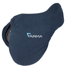 (14in - 16.5in, Navy) ARMA Fleece Horse Saddle Cover