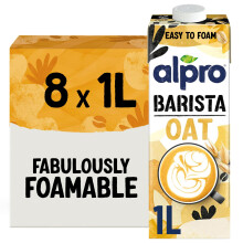 Alpro Barista Oat Drink - Plant-Based Long Life Dairy Free & Lactose