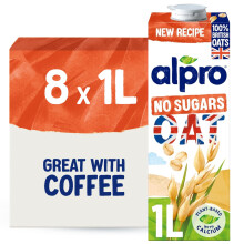 Alpro Oat No Sugars PlantBased Long Life Drink 100 Bitish Oats Unsweetene