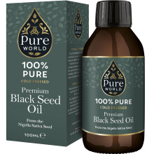 Pure World Black Seed Oil 100ML High Strength Thymoquinone Cold Freshly Pr