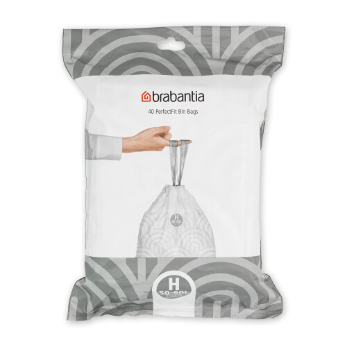 Brabantia Brabantia PerfectFit Bin Liners (Size H/50-60 Litre) Thick Plastic