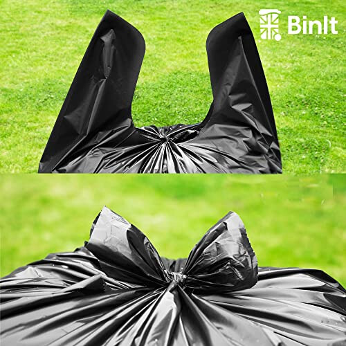 BIN IT 10 Tie Top, Ultra, 120 Litre XL Refuse Sacks, Bin Bags, Bin 2