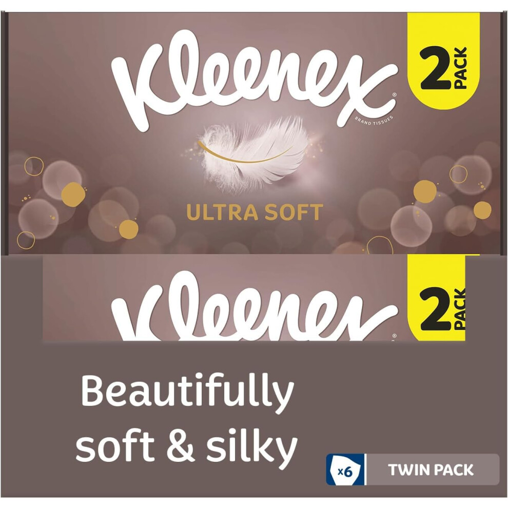 Kleenex Ultra Soft Facial Tissues Pack Of 12 Boxes Our Softest Tissue Su