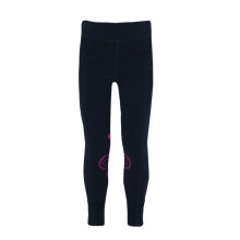 (15-16 Years, Navy/Magenta) Hy Childrens/Kids DynaMizs Ecliptic Horse Riding Tights