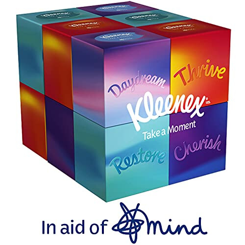 Kleenex Kleenex Take a Moment Collection Tissues  12 Cube Tissue Boxes  in Aid of 1