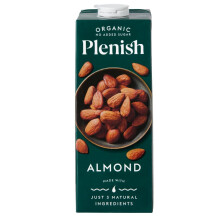 Plenish Unsweetened Organic Almond Milk 1L Pack of 8