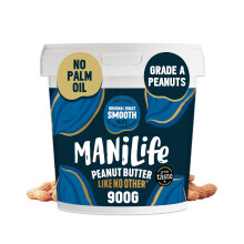 ManiLife Original Roast Smooth Natural Peanut Butter 900g | High Protein, No Palm Oil & No Added Sugar