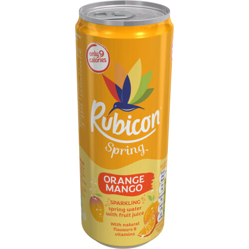 Rubicon Rubicon Spring 12 Pack Orange Mango, Sparkling Spring Water with Real 1