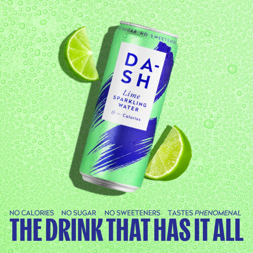 DASH Water Lime - 12 x Lime Flavoured Sparkling Water 2
