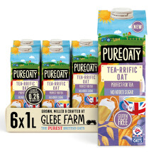 Glebe Farm PureOaty Tea-riffic Oat Drink | Dairy-Free & Gluten-Free | Oat Milk Crafted for Tea | Non-Splitting Formula | Vegan Oat Milk, Tea-Specific