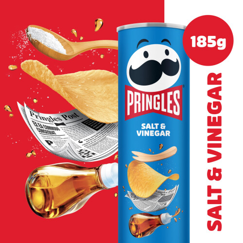 Pringles Pringles Salt & Vinegar Sharing Crisps 185g (Package may vary) 2