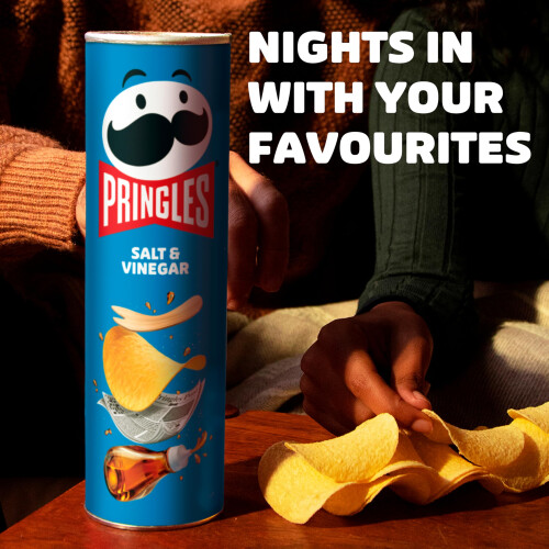 Pringles Pringles Salt  Vinegar Sharing Crisps 185g Package may vary