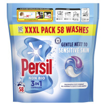 Persil Non Bio 3 in 1 Washing Capsules laundry capsules gentle next to