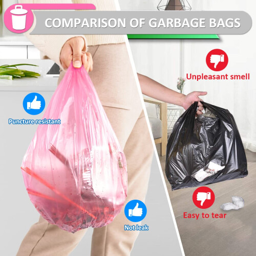 QILERR 10l Small Bin Liners Bathroom Bin Bags 160 Pack 2