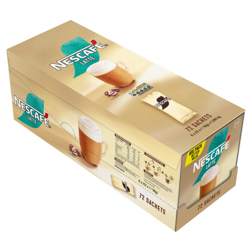 Nescafe NESCAFÉ Latte Instant Coffee Sachets  72 x 18g 1