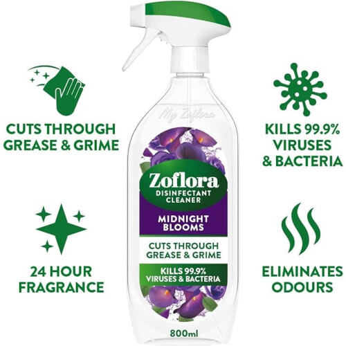Zoflora Zoflora Mixed Multipurpose Disinfectant Trigger Spray 3 x 800ml  Lemon Zing 2