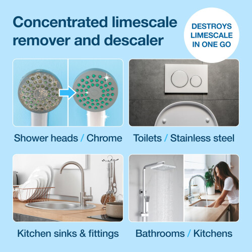 HG HG Limescale Remover Concentrate  Removes Scale from Taps  Sinks  500ml 2