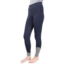 (5-6 Years, Midnight Navy/Pencil Point Grey) Hy Sport Active Childrens/Kids Young Rider Horse Riding Tights