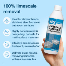 HG Limescale Remover Concentrate Removes Scale from Taps Sinks 500m
