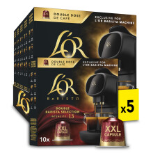 L’OR BARISTA Double Barista Selection XXL Aluminium Coffee Capsules (5 X 10 Pods