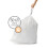 simplehuman CW0264 code Q Custom Fit Bin Liner, White Plastic 2