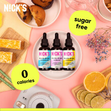 NICKS Stevia Drops 50ml Natural Sugar Free Zero Calorie Liquid Keto Sw