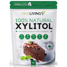 NKD Living XYLITOL 1 Kg Natural Sugar Alternative, Non-GMO Certified