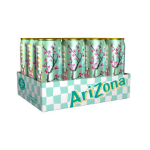 Arizona Green Iced Tea with Honey Pack of 12 x 500ml Cans Naturally Sw
