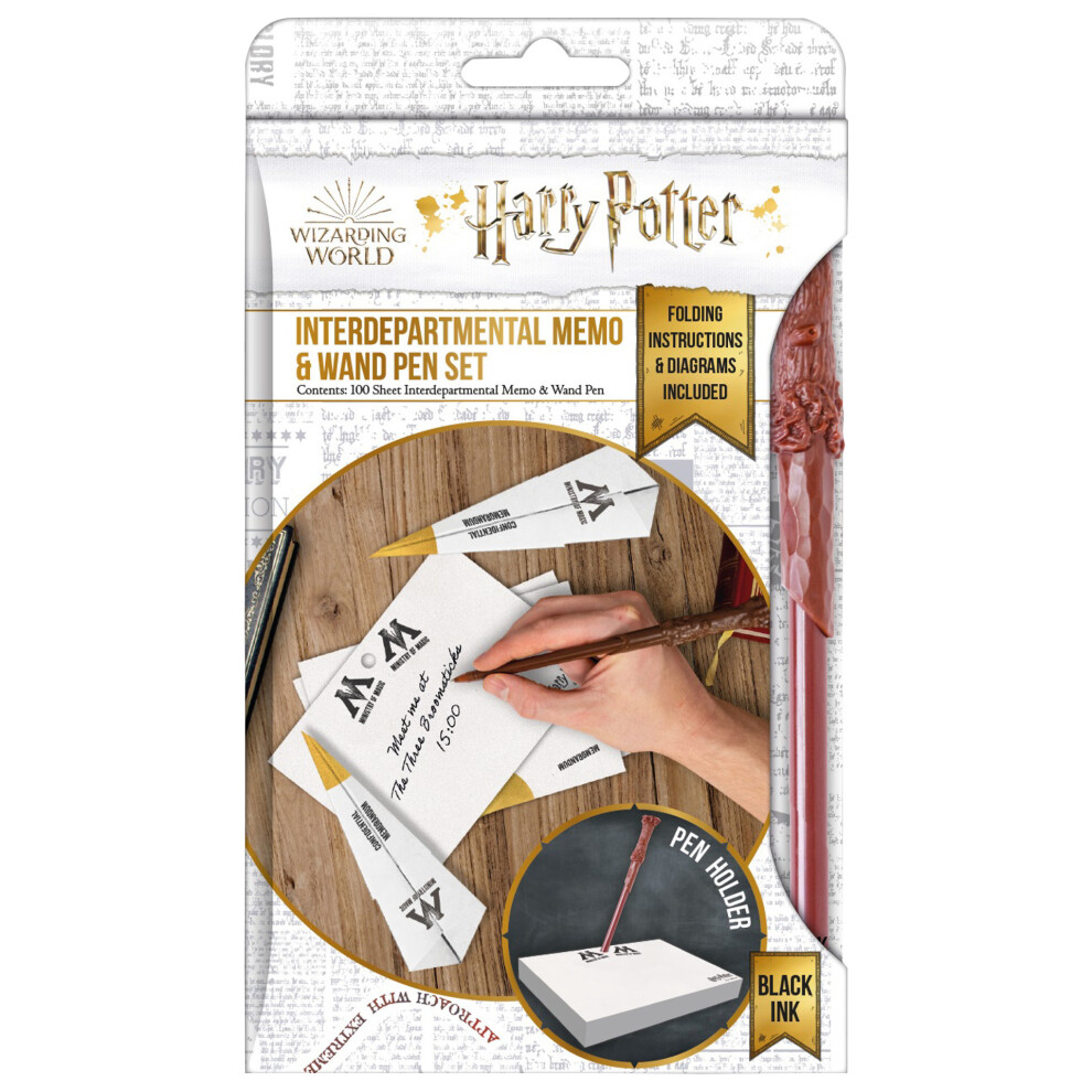 Harry Potter Interdepartmental Memo Note Block And Pen Set