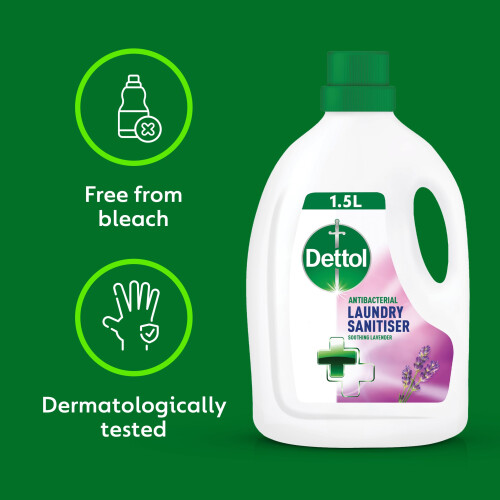 Dettol Dettol Laundry Sanitiser, Antibacterial, Lavender Scented, 6L Total 2