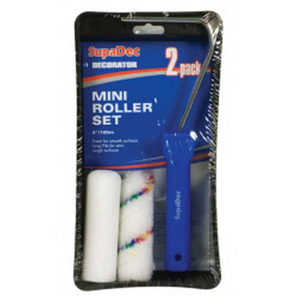 Supadec Mini Paint Roller Set (Pack Of 4) 5063107770196