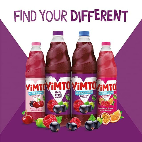 Vimto Still Juice Drink  Blackcurrant Grape  Raspberry – Real Fruit  V