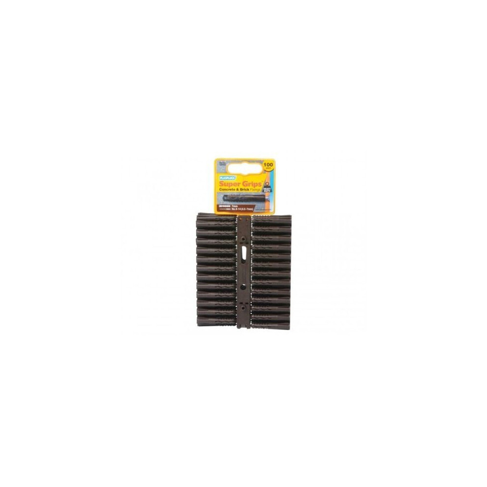 Plasplugs Supergrip Fixings (Pack Of 100) 5063107807588