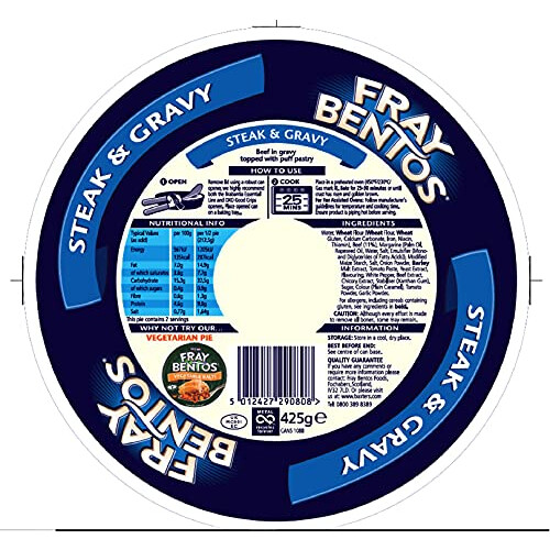Fray Bentos Steak & Gravy Pie 425g, White 2