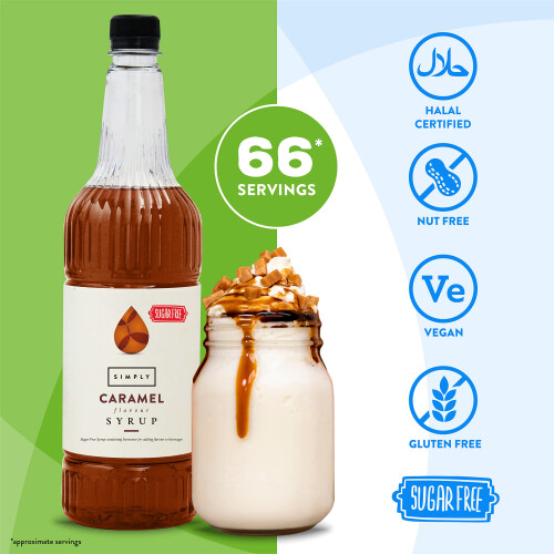 SIMPLY Sugar Free Caramel Syrup (1 Litre) 2