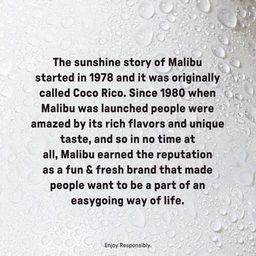 Malibu Malibu Original White Rum with Coconut Flavour 1L 1